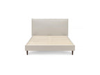 Sary - Cama con lamas macizas - Patas de madera de wengué