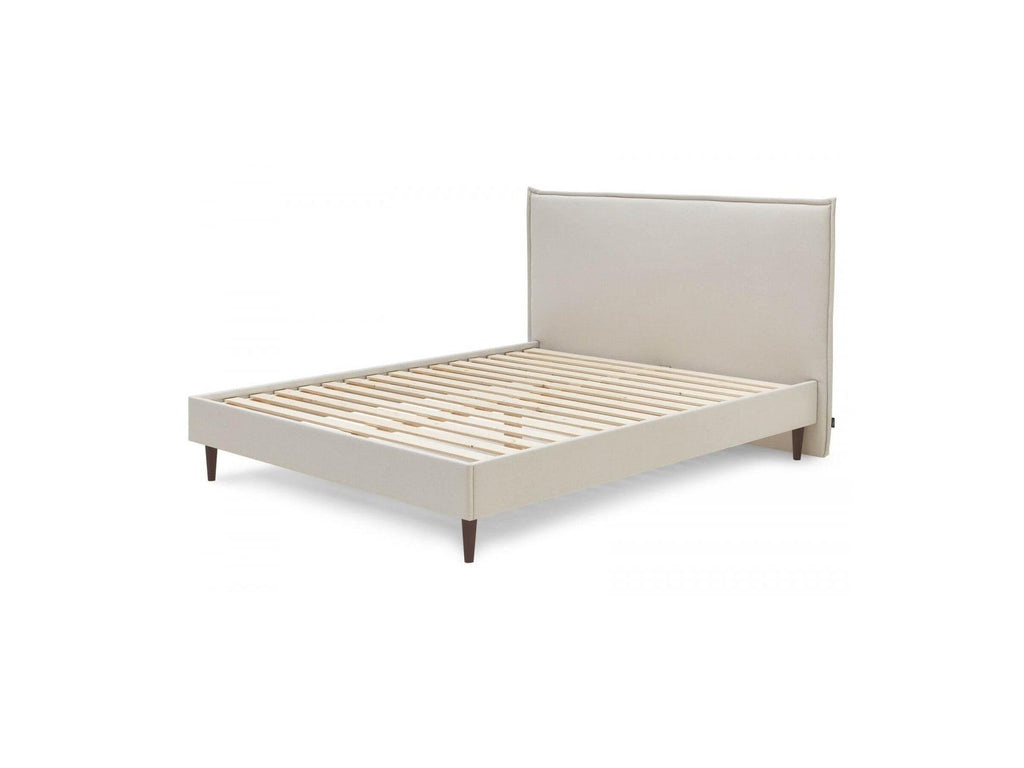 Sary - Cama con lamas macizas - Patas de madera de wengué