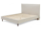 Sary - Cama con lamas macizas - Patas de madera de wengué