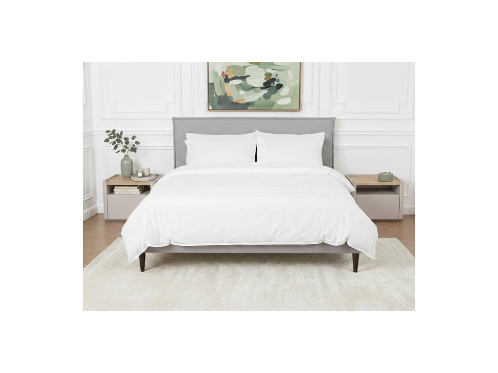 Sary - Cama con lamas macizas - Patas de madera de wengué