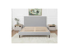 Sary - Cama con lamas macizas - Patas de madera de wengué