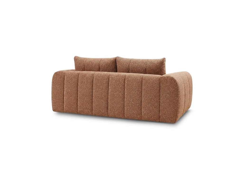 Nesty - Fixed Straight 3-Seater Sofa - Mottled Fabric