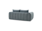 Nesty - Fixed Straight 3-Seater Sofa - Mottled Fabric
