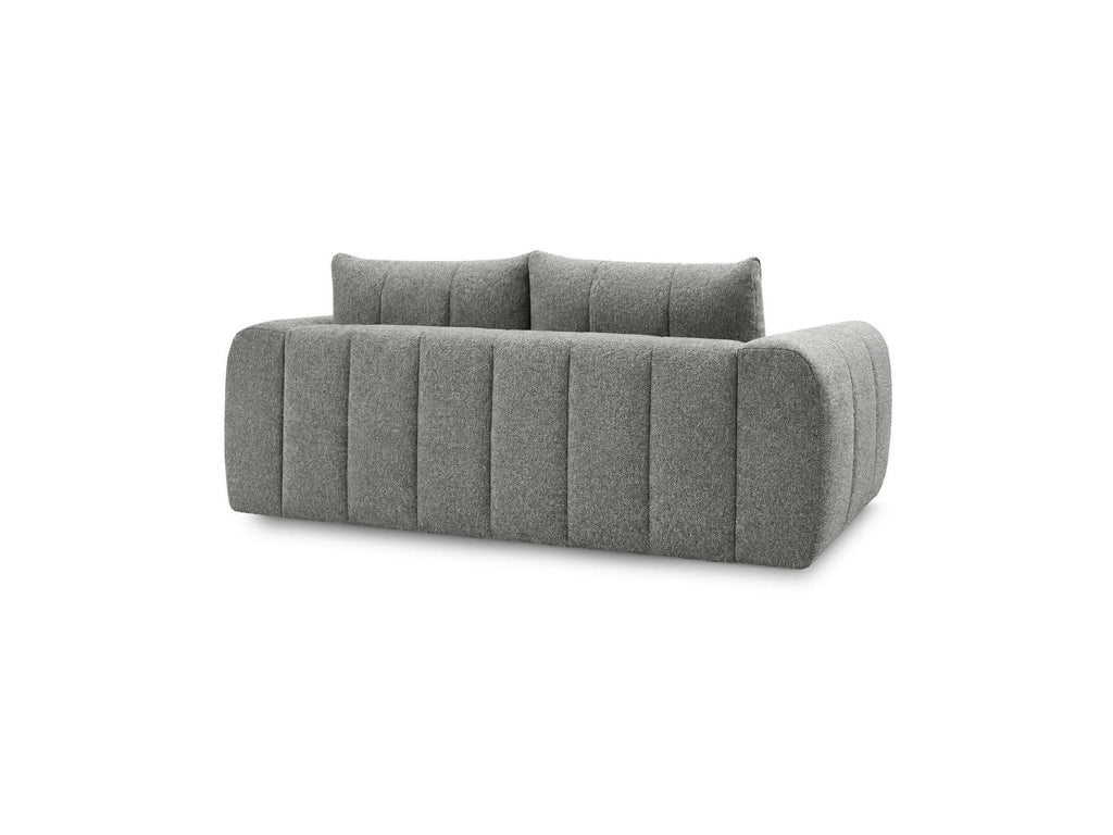 Nesty - Fixed Straight 3-Seater Sofa - Mottled Fabric
