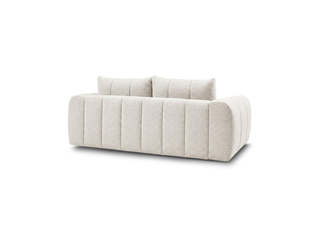 Nesty - Fixed Straight 3-Seater Sofa - Mottled Fabric