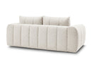 Nesty - Canapé Droit Fixe 3 Places - Tissu Chiné