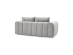 Nesty - Fixed Straight 3-Seater Sofa - Mottled Fabric