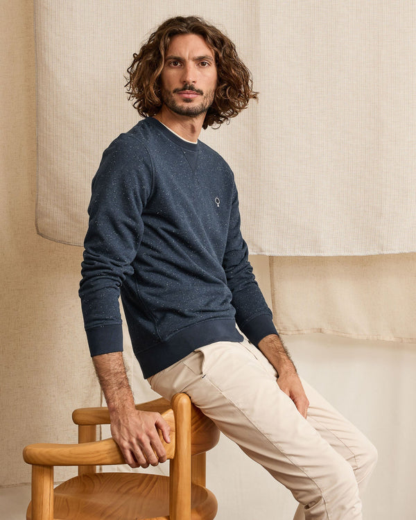 Navy Crew-Neck Sweatshirt