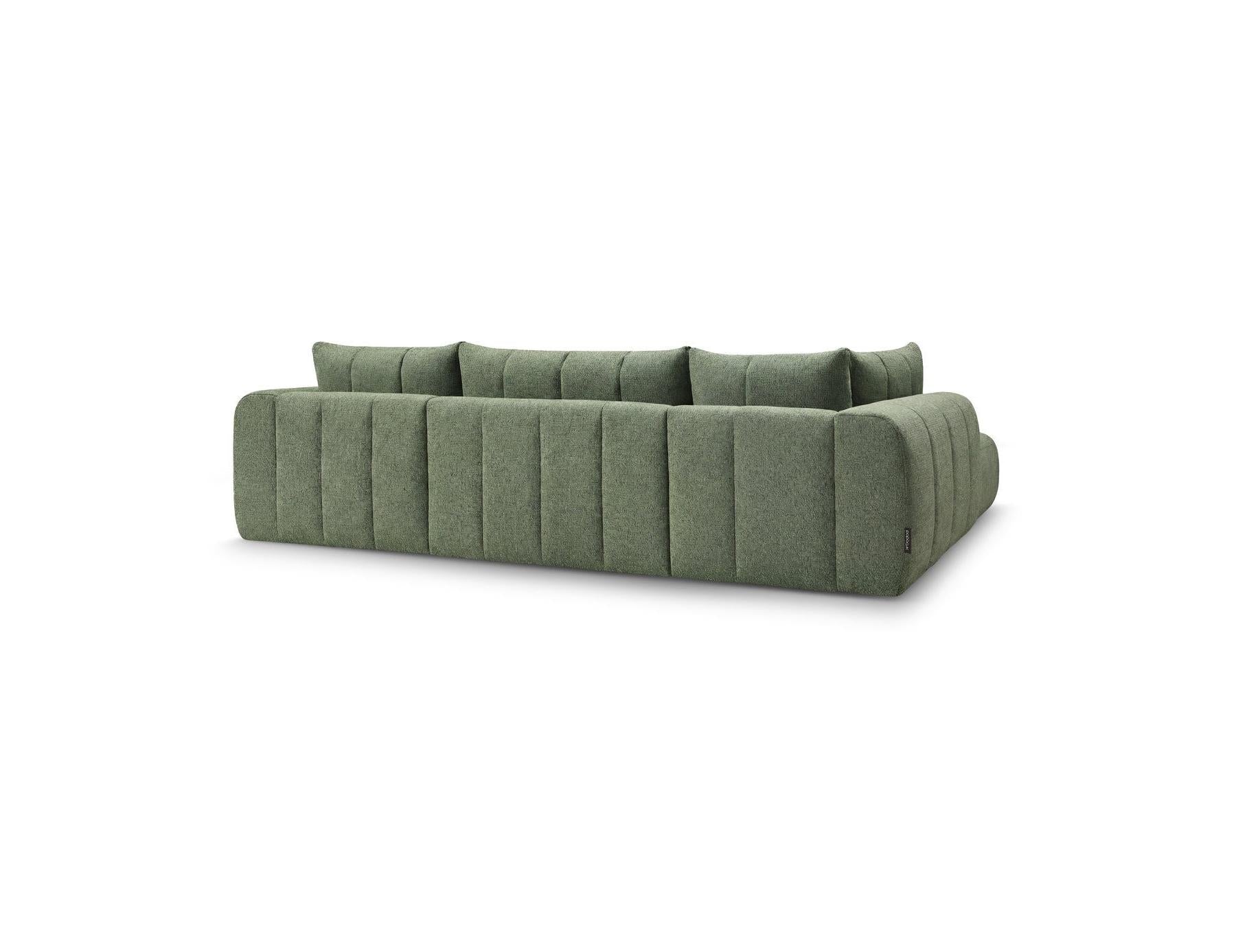 Nesty - Fixed Panoramic Sofa - Textured Fabric - Right-Hand Corner