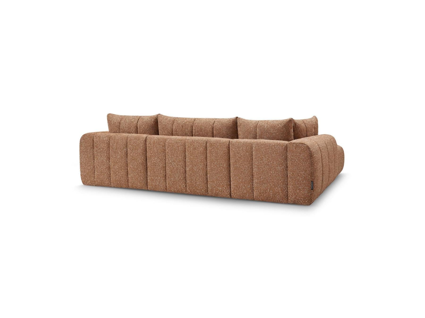 Nesty - Fixed Panoramic Sofa - Textured Fabric - Right-Hand Corner