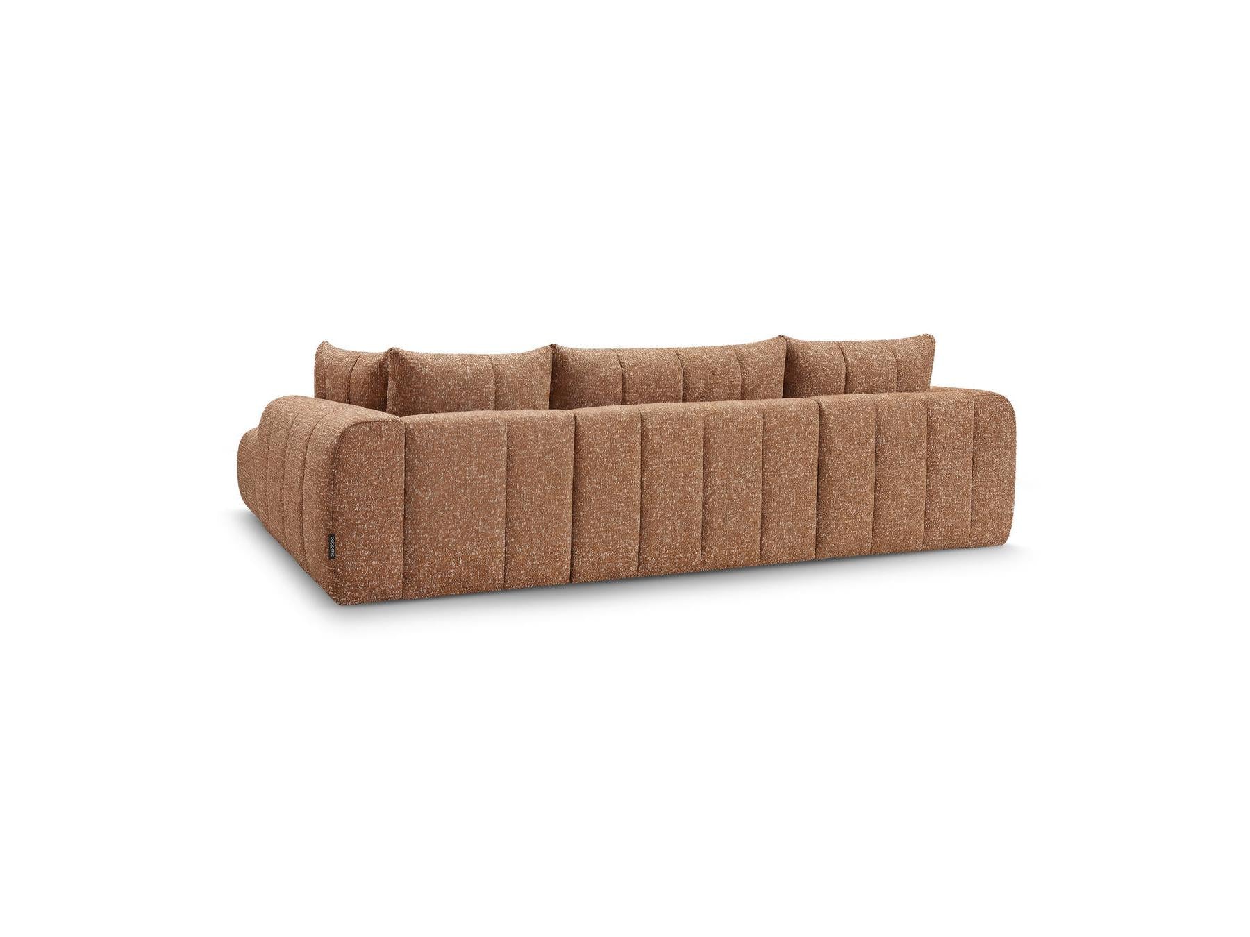 Nesty - Fixed Panoramic Sofa - Textured Fabric - Left-Hand Corner