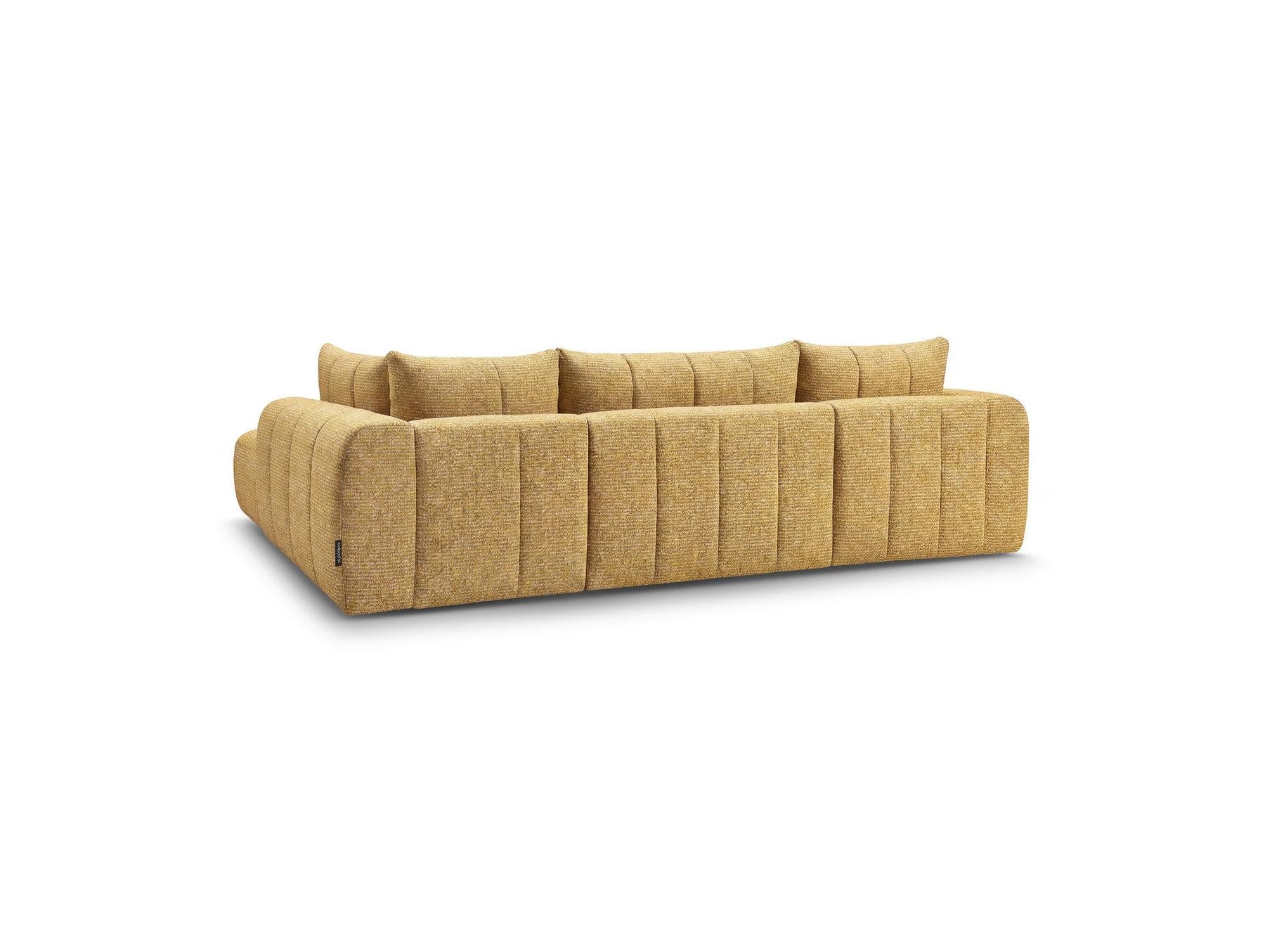 Nesty - Fixed Panoramic Sofa - Textured Fabric - Left-Hand Corner