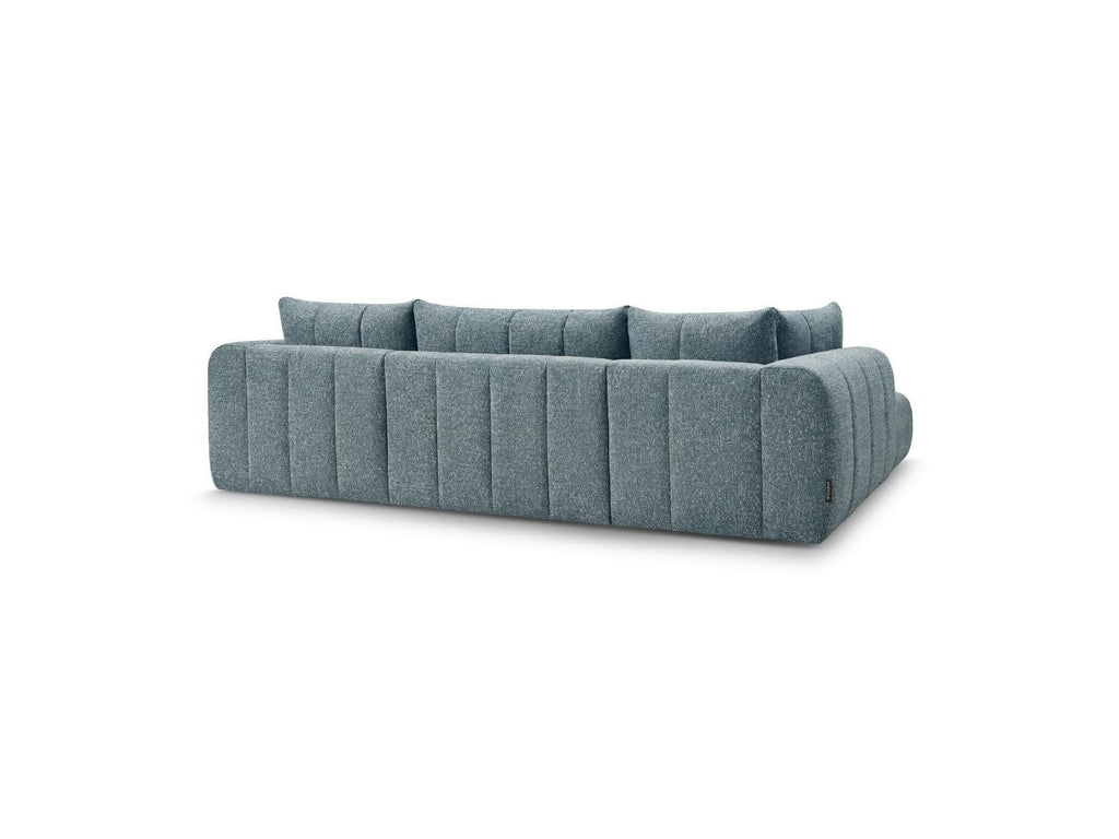 Nesty - Fixed Panoramic Sofa - Textured Fabric - Right-Hand Corner