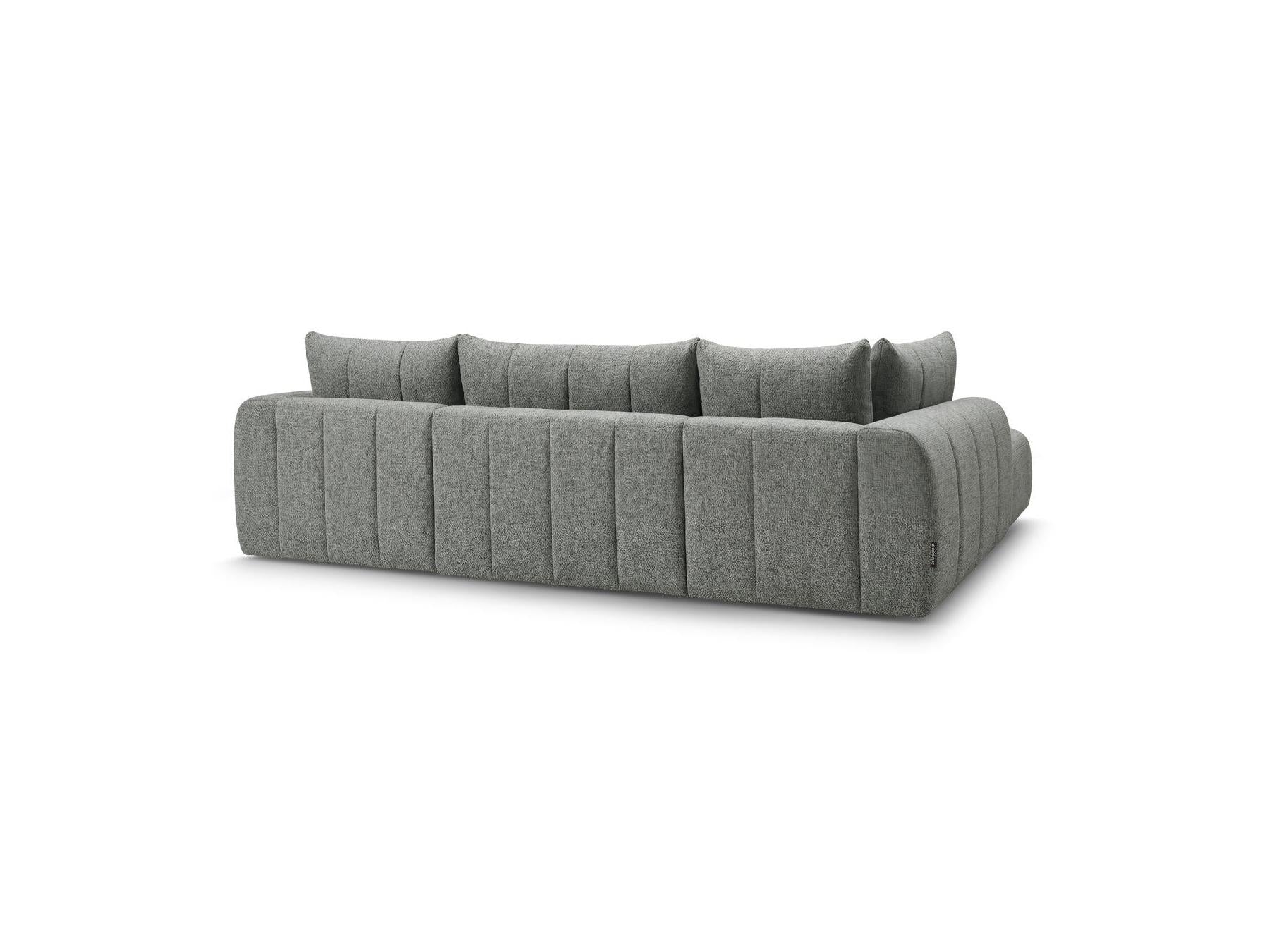 Nesty - Fixed Panoramic Sofa - Textured Fabric - Right-Hand Corner