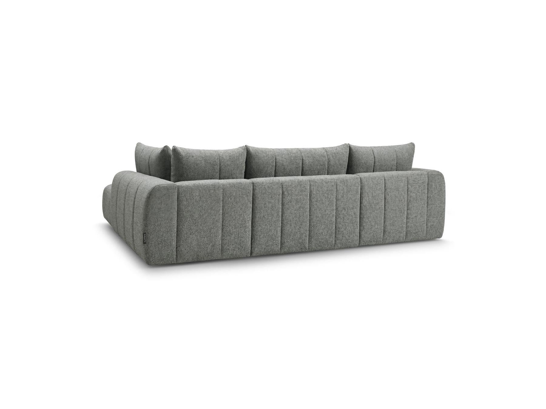Nesty - Fixed Panoramic Sofa - Textured Fabric - Left-Hand Corner
