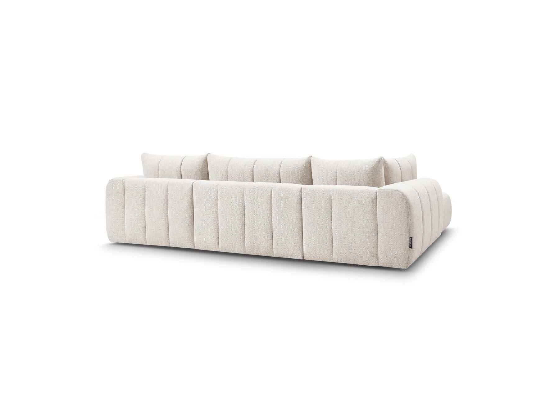 Nesty - Fixed Panoramic Sofa - Textured Fabric - Right-Hand Corner