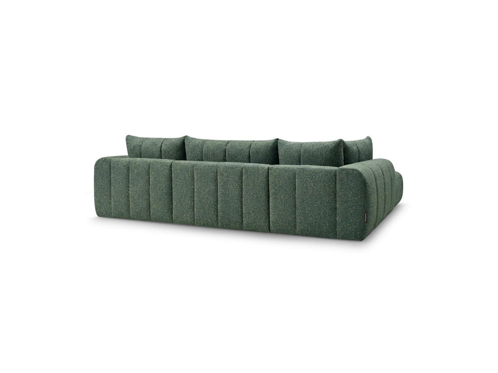 Nesty - Fixed Panoramic Sofa - Textured Fabric - Right-Hand Corner