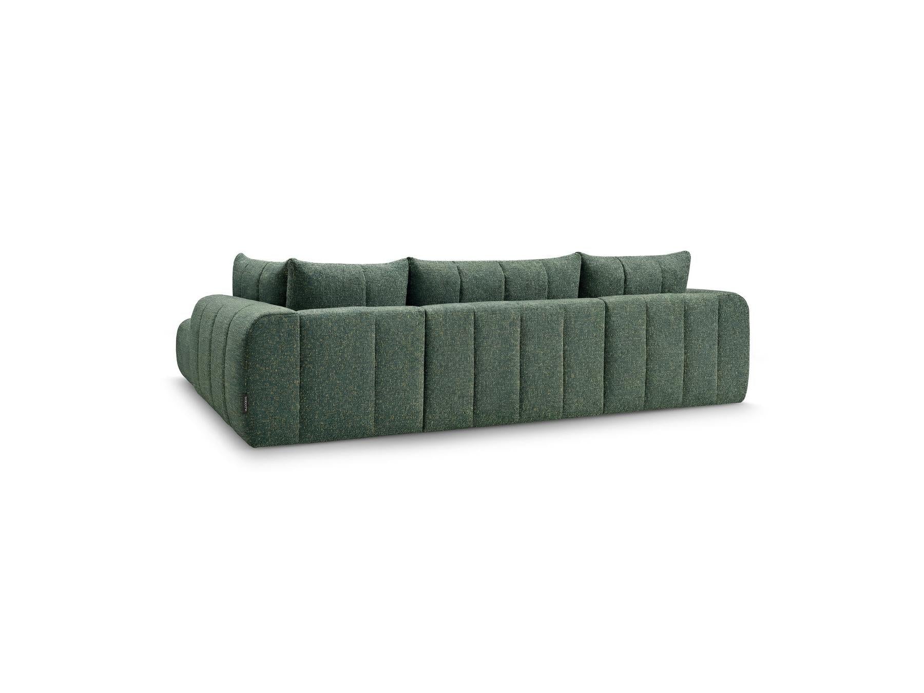 Nesty - Fixed Panoramic Sofa - Textured Fabric - Left-Hand Corner