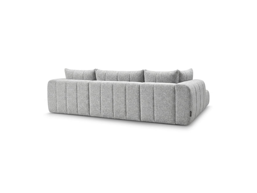 Nesty - Fixed Panoramic Sofa - Textured Fabric - Right-Hand Corner