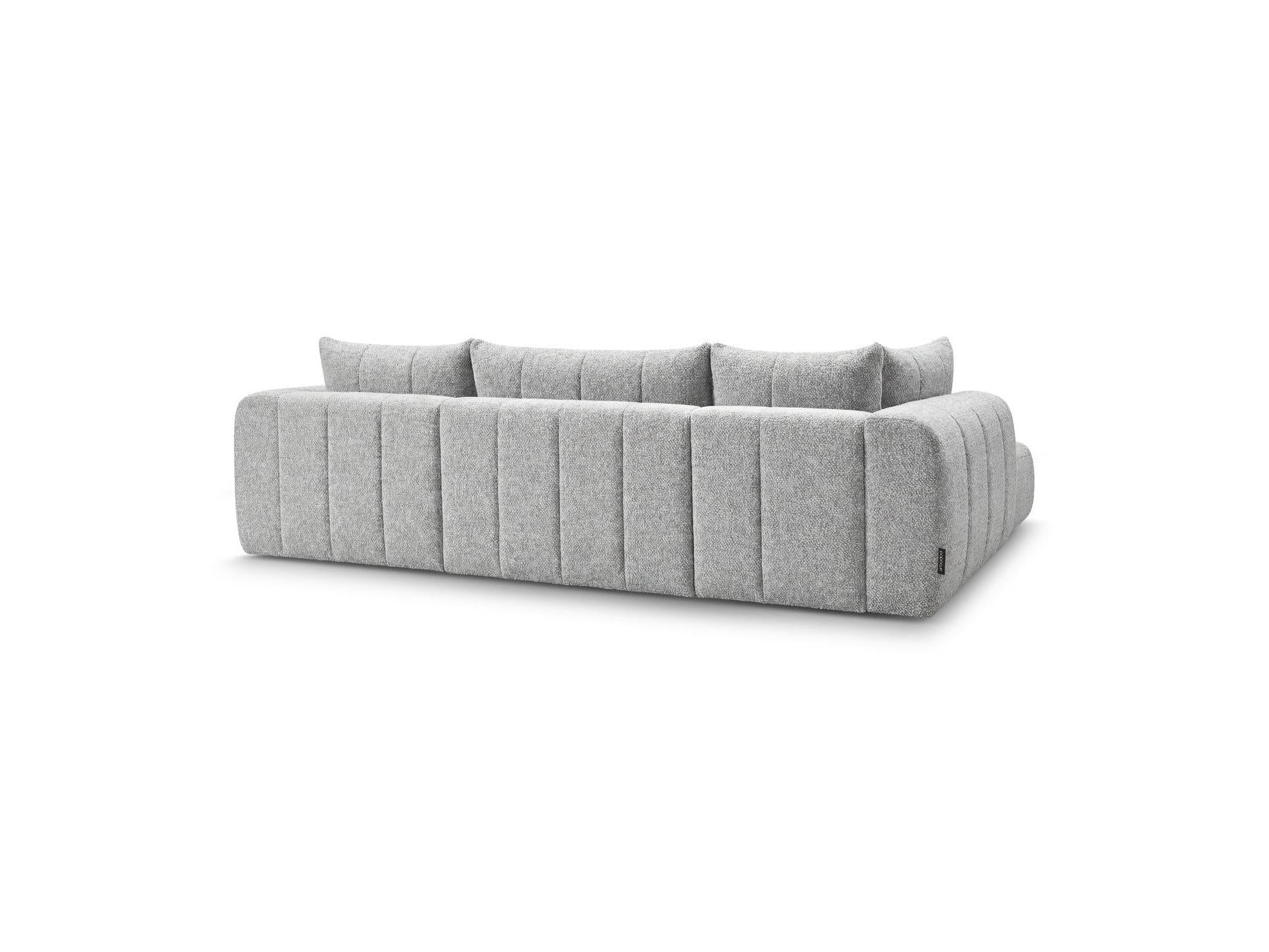 Nesty - Fixed Panoramic Sofa - Textured Fabric - Right-Hand Corner