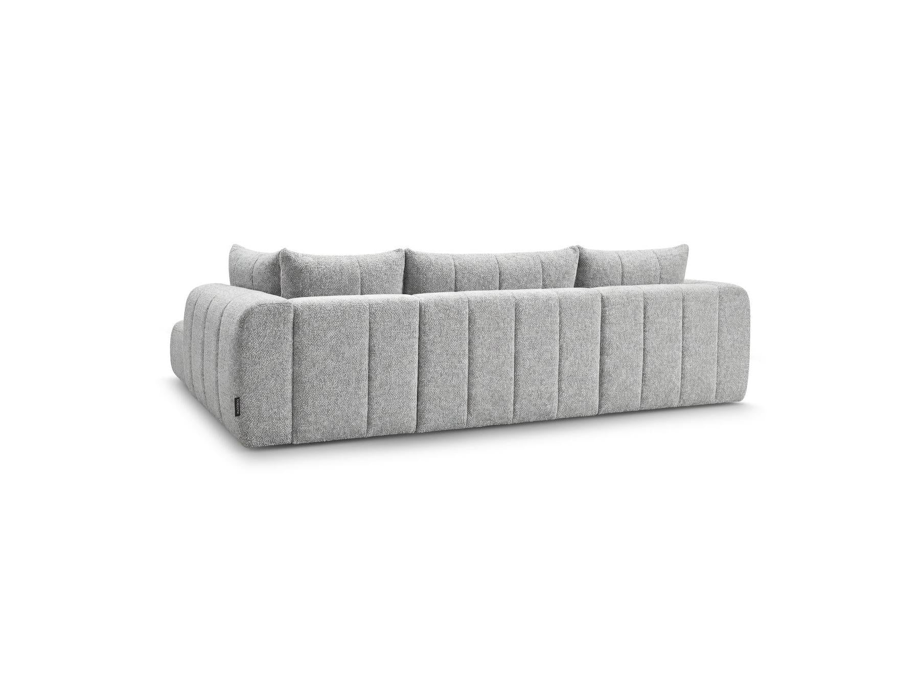 Nesty - Fixed Panoramic Sofa - Textured Fabric - Left-Hand Corner