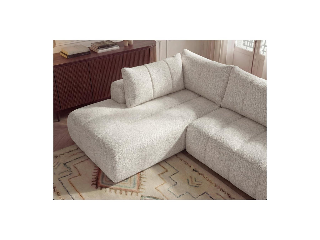 Nesty - Fixed Panoramic Sofa - Textured Fabric - Right-Hand Corner