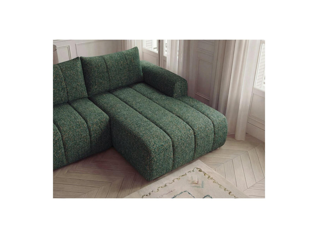 Nesty - Fixed Panoramic Sofa - Textured Fabric - Right-Hand Corner