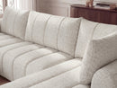 Nesty - Canapé Panoramique Fixe - Tissu Chiné - Angle Gauche