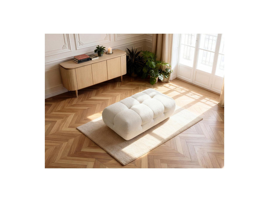 Laura - Grand Pouf - Tissu Chiné