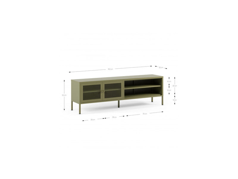 Clara - TV Unit 2 Doors 2 Niches - Metal Limited Edition