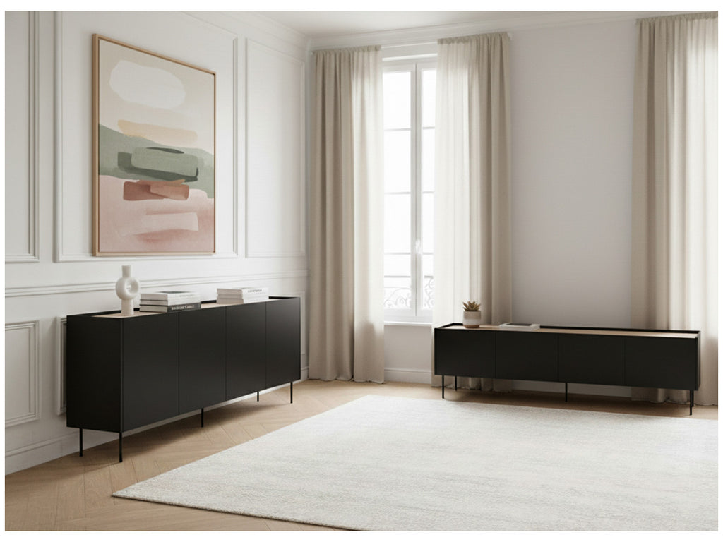 Atlas - Ensemble Avec Buffet 220 Cm + Meuble Tv 220 Cm