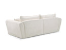 Luigi - Canapé Droit Fixe 3 Places - Tissu Lisse