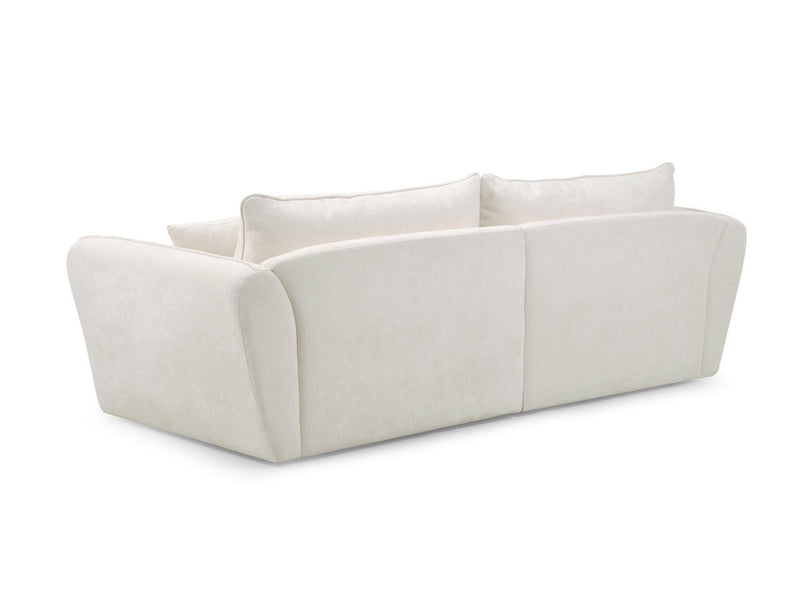 Luigi - Canapé Droit Fixe 3 Places - Tissu Lisse