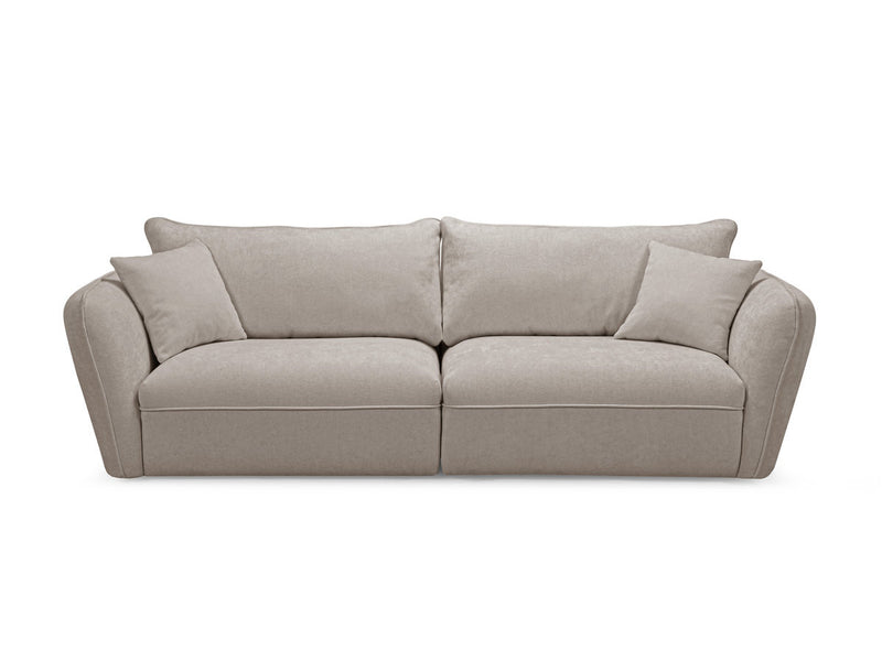 Luigi - Canapé Droit Fixe 3 Places - Tissu Lisse