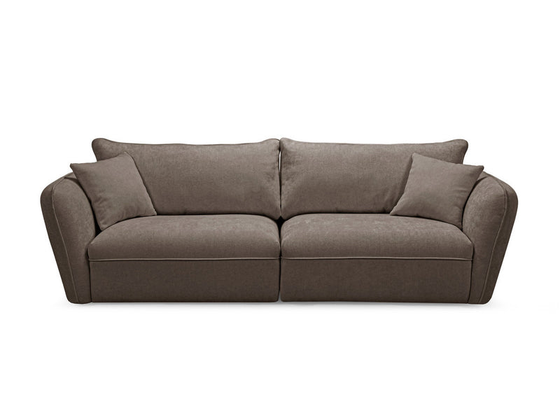 Luigi - Canapé Droit Fixe 3 Places - Tissu Lisse