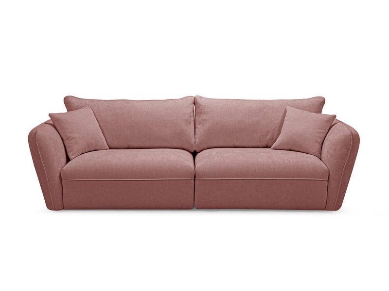 Luigi - Canapé Droit Fixe 3 Places - Tissu Lisse