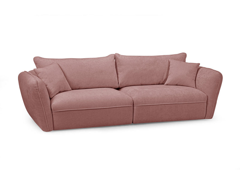 Luigi - Canapé Droit Fixe 3 Places - Tissu Lisse