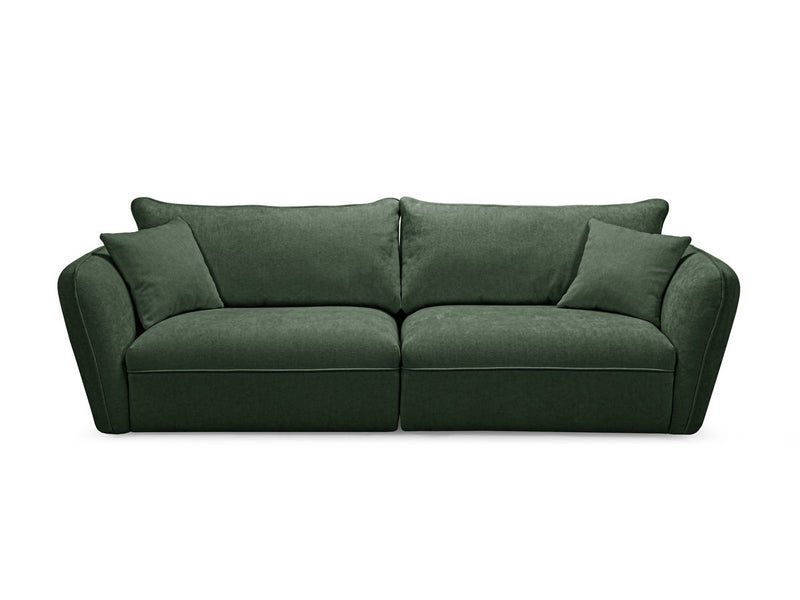 Luigi - Canapé Droit Fixe 3 Places - Tissu Lisse