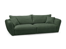 Luigi - Canapé Droit Fixe 3 Places - Tissu Lisse