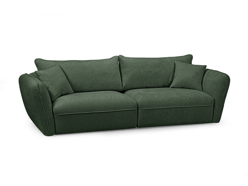 Luigi - Canapé Droit Fixe 3 Places - Tissu Lisse