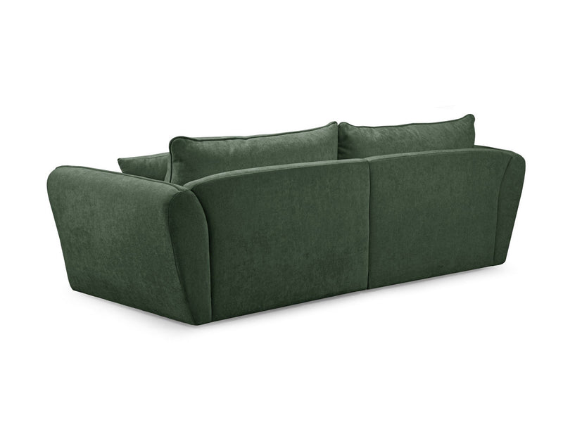 Luigi - Canapé Droit Fixe 3 Places - Tissu Lisse