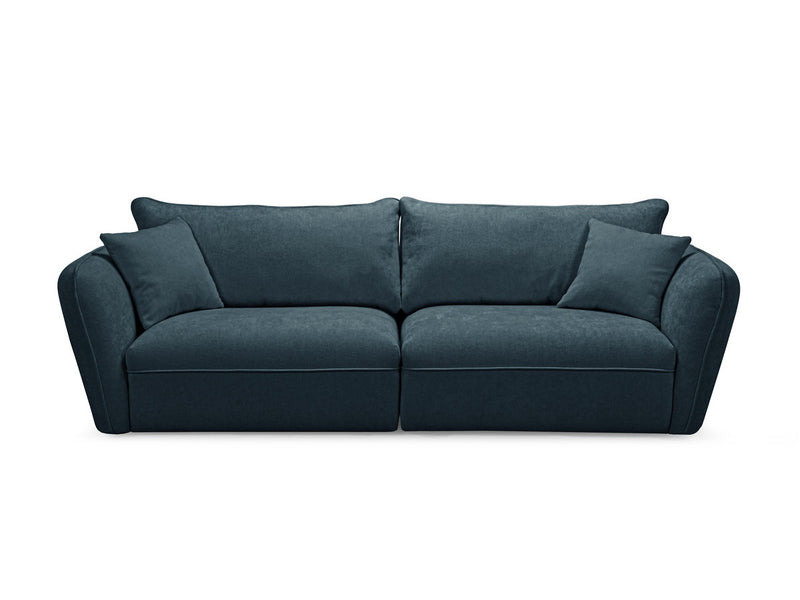 Luigi - Canapé Droit Fixe 3 Places - Tissu Lisse