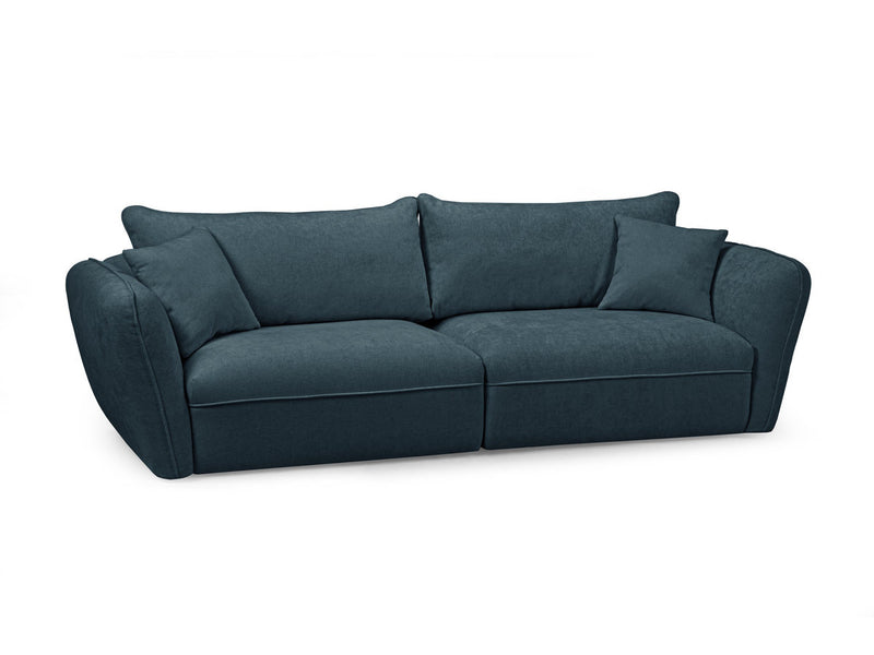Luigi - Canapé Droit Fixe 3 Places - Tissu Lisse