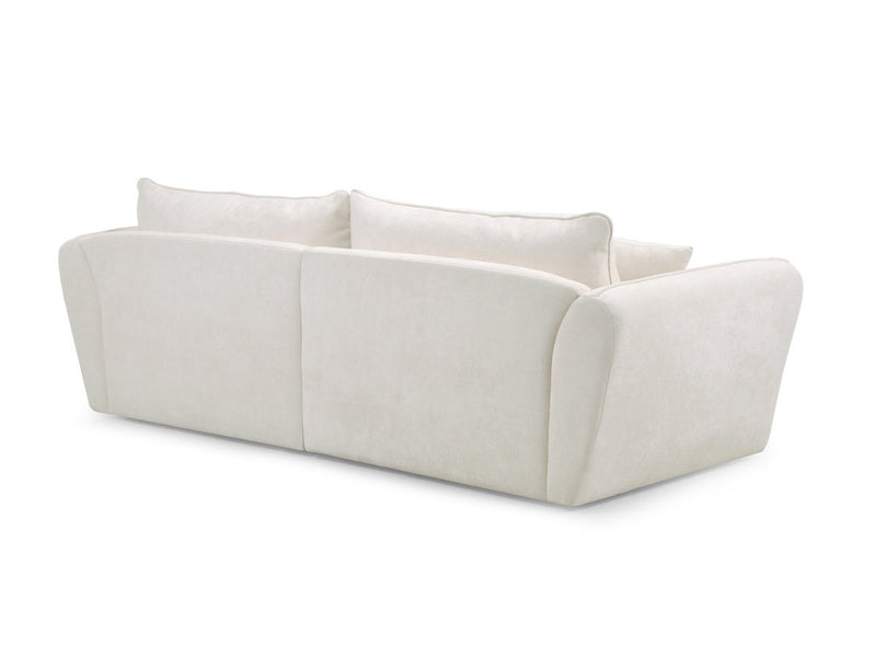 Luigi - Canapé D'Angle Fixe - Tissu Lisse - Angle Droit