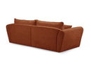 Luigi - Canapé D'Angle Fixe - Tissu Lisse - Angle Droit