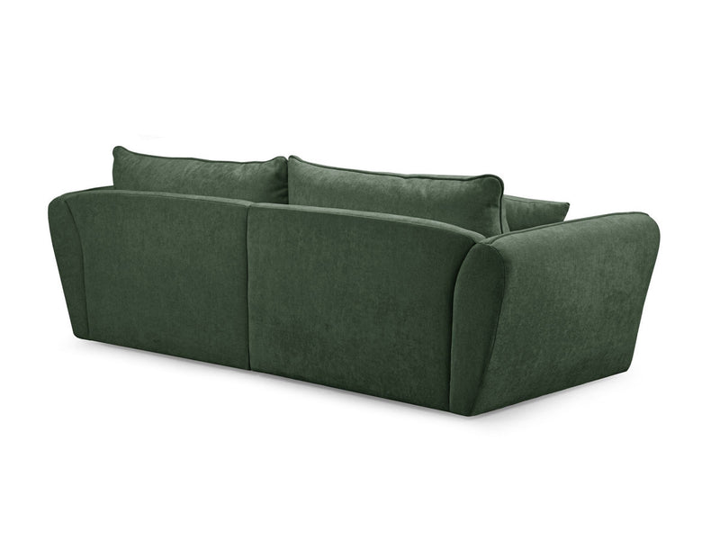 Luigi - Canapé D'Angle Fixe - Tissu Lisse - Angle Droit