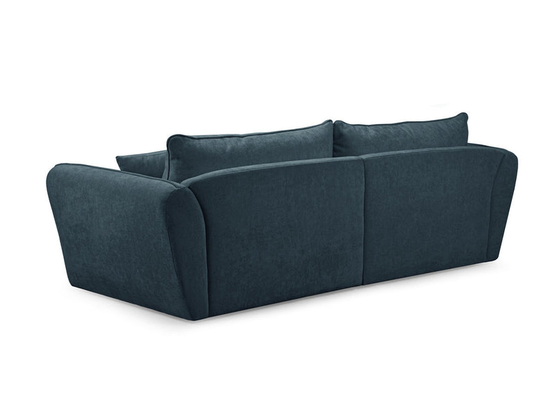 Luigi - Canapé D'Angle Fixe - Tissu Lisse - Angle Gauche