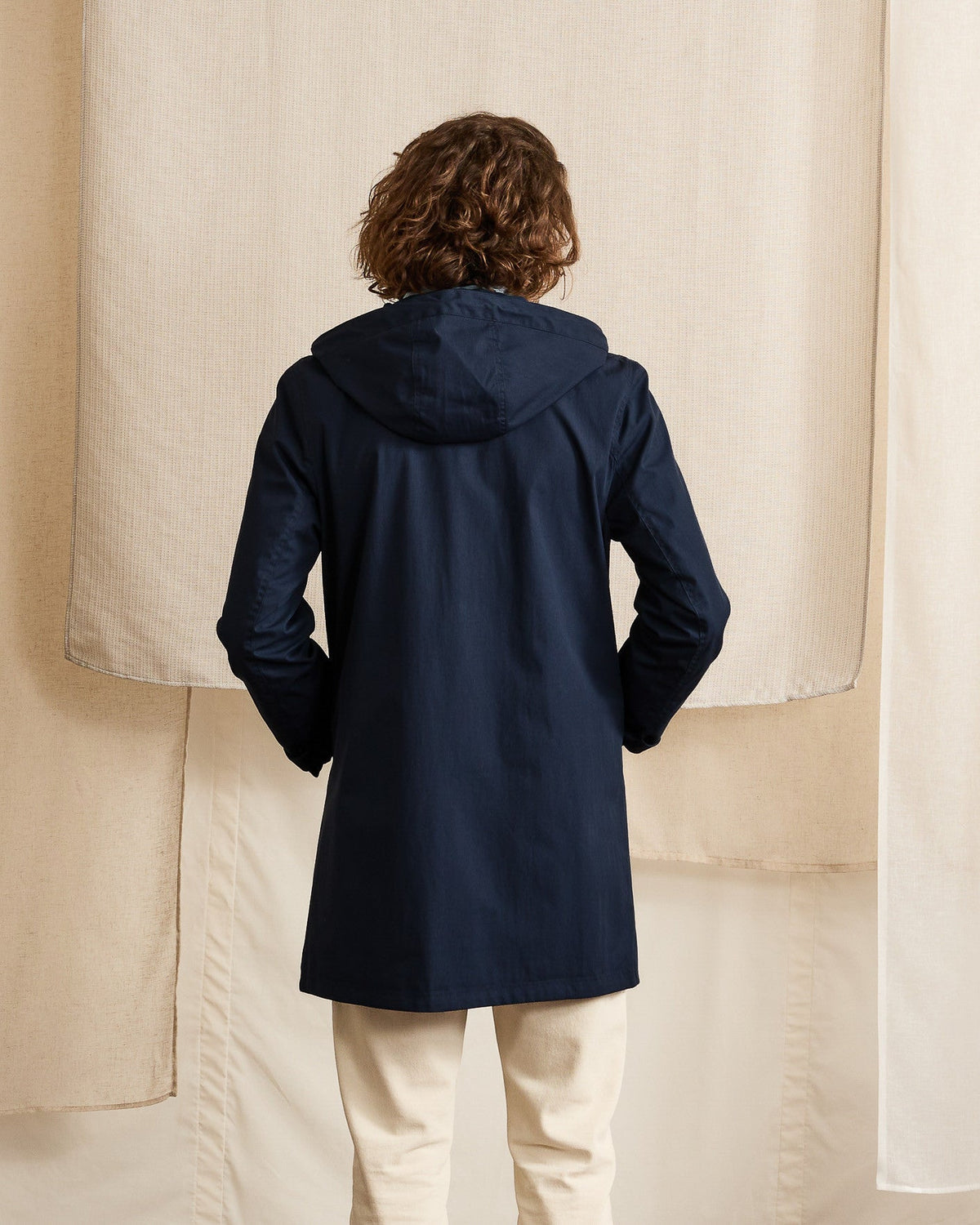 Veste Imperméable Bleu Marine