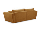 Luigi - Canapé D'Angle Fixe - Tissu Lisse - Angle Gauche