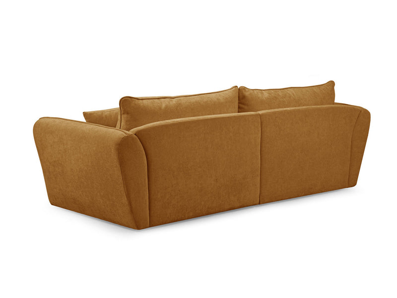 Luigi - Canapé D'Angle Fixe - Tissu Lisse - Angle Gauche